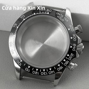 Vỏ Đồng Hồ Thạch Anh Chronograph 40mm VK63A Với Dây Đeo Jubilee Mặt Kính Sapphire Viền Gốm Thép Không Gỉ Dành Cho Mặt Số 29mm-29.5mm