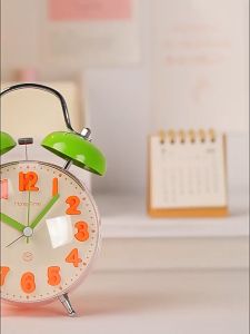 Đồng hồ báo thức để bàn Honey Time KIM MÀU SIZE LỚN chuông đôi to tiện ích