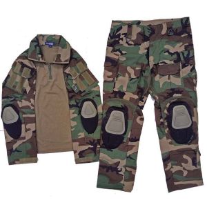 Woodland Camo Uniform GEN3 Tactical Suits G3 Training Hunting Clothes Combat Shirts Special Force Suit Long Sleeved+long Pants