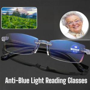 Anti-Blue Light Presbyopia Glasses Auto Zoom Reading Glasses Hd Far Sighted Reading Glasses Gift For Parents