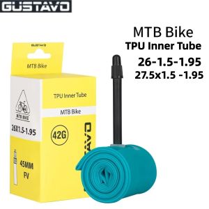 GUSTAVO TPU Inner Tube MTB Bike Ultralight Inner Tubes 26/27.5x1.5 1.75 1.95 Inch Mountain Bicycle Tire