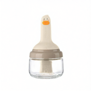 High Temperature Resistant Silicone Oil Brush with Oil Container For BBQ