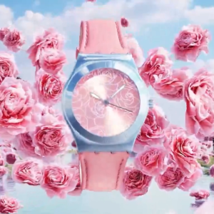 Swatch Pink Petal Promise (YLS234) Pink 33mm Leather Watch