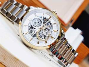 Đồng Hồ Nam Bulova 98A214 Automatic Size 43 Skeleton