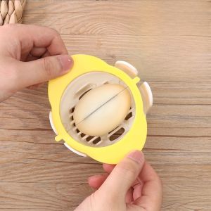 Home Use Three-In-One Egg Slicer Commercial Hard Boiled Egg Cutter Half Cut Egg Opener Skinless Egg Cutter Kitchen Tool