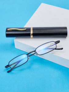 Kính Đọc Sách Độ Nét Cao Cho Nam Và Nữ Chống Ánh Sáng Xanh Mệt Mỏi Di Động Siêu Nhẹ Thoải Mái Nhập Khẩu Bút Phong Cách Có Thể Gập Lại Thời Trang