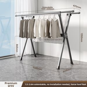 MINGZHI | Aluminum Stainless Steel Foldable Extendable Drying Rack