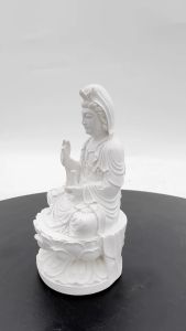 Chop Tan Lam Hin White Lotus GuanYin 陈南兴 观音全白 3.6寸