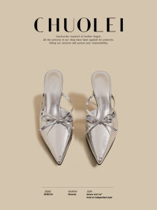CHUOLEI | Fine Heel Pointed Toe Flat Sandals Womens Shoe