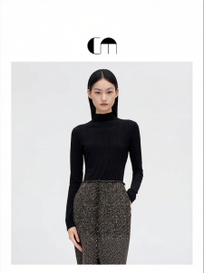 Early Autumn Half High Neck Elastic Wool Base Layer