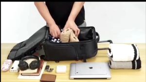 ULTIMATE Trolley Bag Backpack Dengan Pull Rod 18 Inch