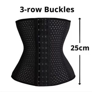 25cm Waist Cinchers Ladies Corset Shaper Band Body Building Front Buckle 3 Breasted Dropship Support