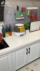 3 DAYS OFFER 6 Grid Rotating Rice Dispenser Rice Storage Bucket Rice And Grain Storage Container*LARGE CAPACITY