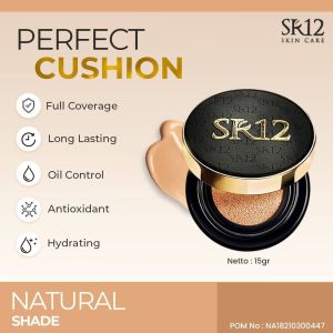 CUSHION SR12 NEW PRODUCT - BPOM ( NATURAL & IVORY ) 15GR PERFECT CUSHION SR12 LONG LASTING - OIL CONTROL - HYDRATING