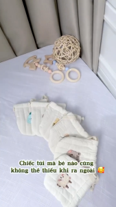 Túi Rút Mini Vải Cotton Thêu Hình Thú Cute – Túi Đựng Đồ Nhỏ Đeo Chéo Phụ Kiện Dễ Thương Hot Trend