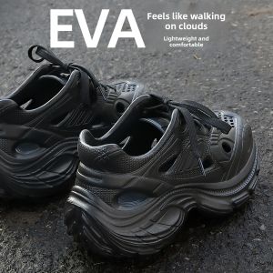 Hodo Summer 2025 Mens Slip-On Sandals Breathable Anti-Slip Comfortable EVA Home Slippers Outdoor Wearable Thong Shoes