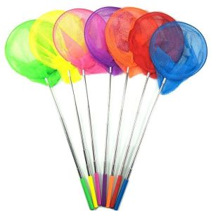 Telescopic Handheld Cage Net Summer Butterfly Catching Net Insect Catcher Lake River Fishing Tackle Swimming Pool Mesh Tools