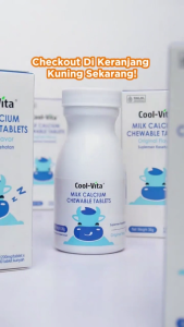 Cool-Vita Milk Calcium Chewable Tablet Suplemen Multivitamin Kalsium Coolvita