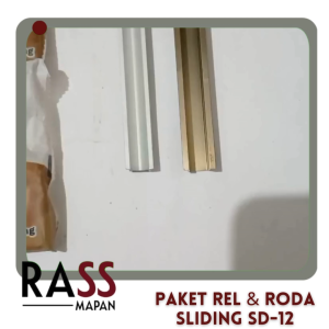 PAKET Rel dan Roda Pintu Lemari Sliding SD 12 FULL