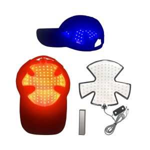 Intelligent Hair Growth Cap Red Blue Light Hair Care Device Vibration Therapy Anti-Dandruff Hair Loss Prevention Scalp Health Cap