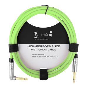 IRIN | IRIN 3M Cáp Kết Nối Âm Thanh 6.35mm Thẳng Góc Phải Cắm Giảm Tiếng Ồn Cho Đàn Guitar Điện Bass Đỏ/Xanh Hiệu Suất Trực Tiếp