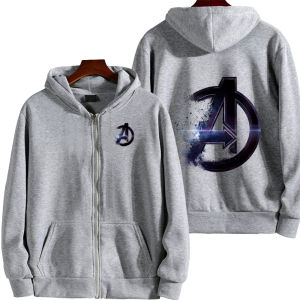 Marvel The Avengers Men Zipper Hoodie Spring Autumn Women Oversized Sweatshirt 2025 New Super Hero Couple Clothes Tops