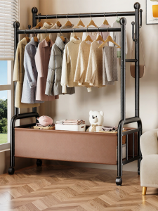 YIXUAN | Dual-Rod Indoor Closet Organizer Clothes Rack