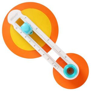 Kaluofan Circle Paper Cutter  Adjustable Any Size 2-20CM DIY Circle Cutters for Crafts with Bottom Blade Guard