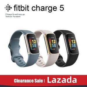 Fitbit เรียกเก็บเงิน5ตัวติดตามการออกกำลังกาย & สุขภาพ | ECG Stress & Sleep Tracking | GPS ในตัวสำหรับกิจกรรมกลางแจ้ง | ใช้ได้กับ IS/Android