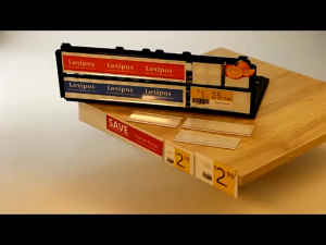 5pcs 3cm*1m PVC Shelf Label Holder Self-adhesive Price Tag Display Card Strip Bar