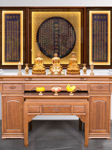 WANGJIXIANG | Custom Buddha Background Painting With Heart Sutra