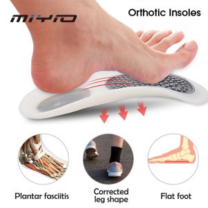 MIYIO 1Pair Orthotic Arch Support Flatfoot insoles XO legs Varus Feet Cushion Pads Plantar Fasciitis Men Woman Inserts Care Heel Pain Pad