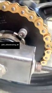 No Lubang! 415 Full Black Sprocket MCS HONDA EX5 WAVE100 BONUS110 Hitam Rear Sprocket MCS 415 Motor Racing Black No Lubang Motorcycle