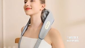 🇸🇬 [Ready Stcok]Wireless Multi-Function Trapezius/Shoulder/Neck/Cervical/Spine Soothe Massager Kneading Hot Compress Massage Rechargeable Shawl