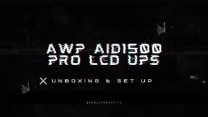 Funhouse | AWP AID1500 PRO LCD 1500VA 900W 12V 8AH 6 Universal Socket Compact Design Tower Form Factor AVR