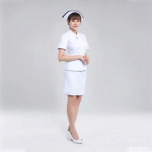 เสื้อพยาบาล - ปกแนบคอ