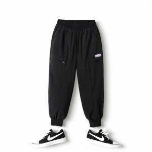 Balabala | Barbarbar Childrens down Trousers Warm Winter Fashionable Long Pants for Girls Polyester Fiber Elastic Waist Duck down Filling