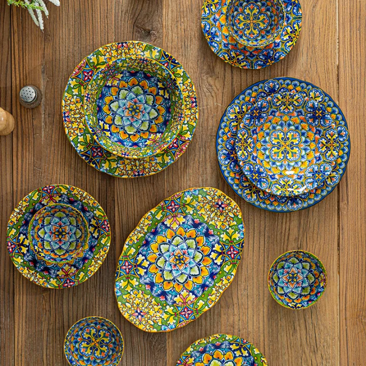 Mewah%20&%20Selamat,%20Set%20Pinggan%20Mangkuk%20Warna%20Bawah%20Glasur,%20Mudah%20Dicuci%20Dapur,%20Rice%20Soup%20Ceramic%20Porcelain%20Keramik%20Bowl%20Plate,%20Wedding%20Doorgift,%20New%20Bohemian%20Style%20Thickened%20Underglaze%20Tableware,%20Safe%20High%20Temperature%20Underglaze%20-%20Image%204