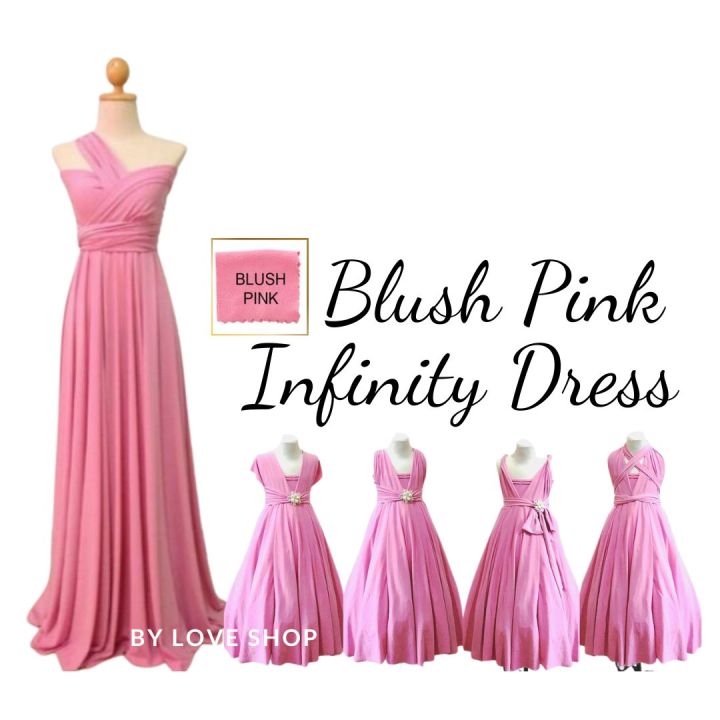 Blush pink infinity gown best sale