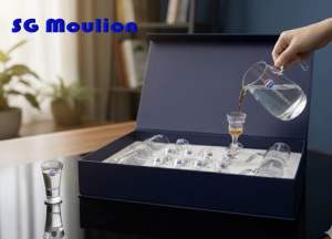 Kweichow Moutai Glass Set (4 decanters & 10 small cups) LOWEST PRICE!!