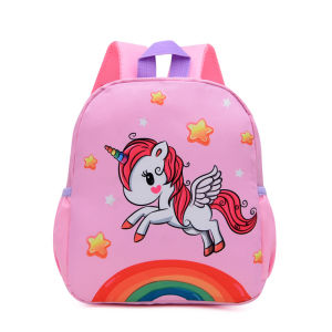 【Local seller fast shipping】School Bag For Kindergarten Boy Girl Students Bag Lightweight Unicorn Dinosaur Picture
