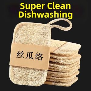 Oil-Repellent Loofah Sponge Cleaning Cloth Dishwasher