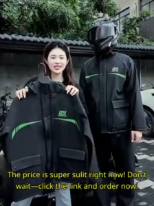 Raincoat for motorcycle rider waterproof for men women adult makapal rubberized rain coat heavy duty water proof Japan original raincoat comfortable and wear-resistant gear raincoat Snap Button Placket Zipper Highlight Reflective Bars Raincoat