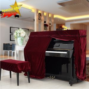 Full Cover Fabric European Piano Cover Thickened Velvet Fabric Dust Cover Piano Half Cover South Korea Piano Cover Piano Cover