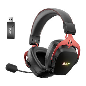 Acer | Acer 2.4GHz Wireless Gaming Headsets 7.1 Surround Sound Bluetooth Gaming Headset with Mic for PS5 PS4 PC Switch Stereo Sound