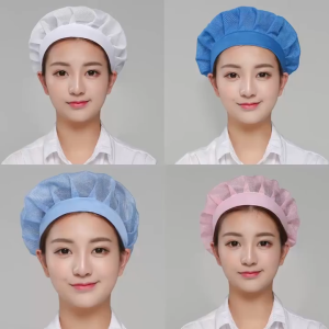🍄[6 Màu] Mũ Lưới Chùm Đầu Đầu Bếp Y Sĩ Hộ Lý Bác Sĩ Y Tá Công Nhân Chống Bụi Chống Mùi Gọn Gàng Thoáng Mát
