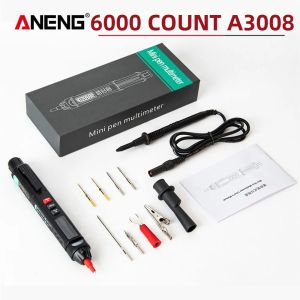 ANENG | Bút Đo Điện Đa Năng Thông Minh ANENG A3008 Máy Đo Điện Áp Không Tiếp Xúc Kỹ Thuật Số Với Đầu Đo Tháo Rời 6000 Số Đo Tự Động Điều Chỉnh Phạm Vi Dùng Cho Điện Dân Dụng Và Tự Chế.
