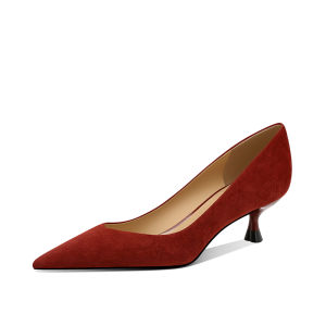 JESSICA SOPHIA | High Heels Fine Heel Easy-to-Wear Single Shoes Red
