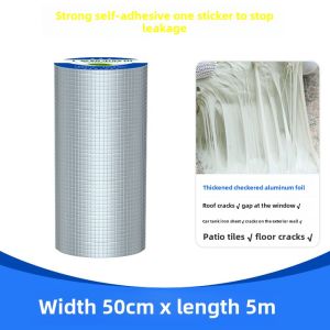Strong Adhesive Waterproof Sealing Tape Aluminum Foil Roll Material for Leaky Roof Carriage Corner Corrugated Iron Protection