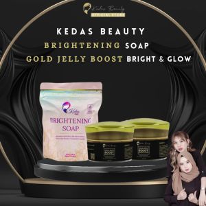 (READY) PAKET GLOWING 1 SABUN DAN 2 GOLD JELLY KEDAS BEAUTY ORIGINAL BPOM